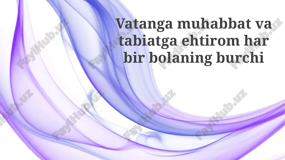 vatan himoyasi – muqaddas burch — PPTX
