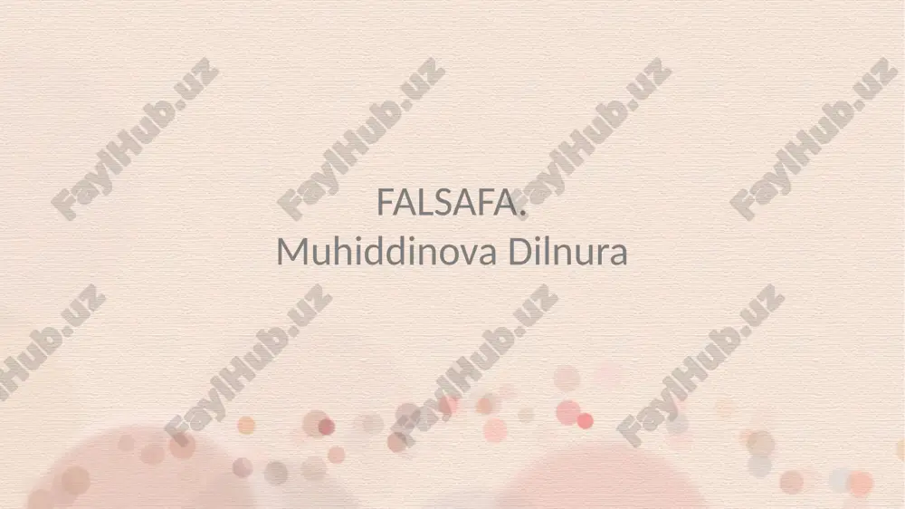 antropologiya inson falsafasi — PDF