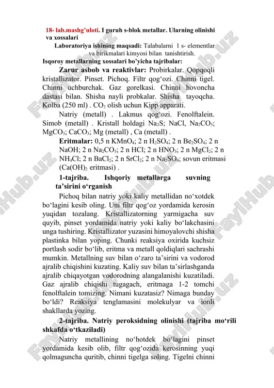 laboratoriya ishining maqsadi — DOCX