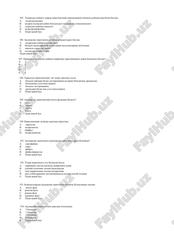 akusherlik peritoniti — DOCX