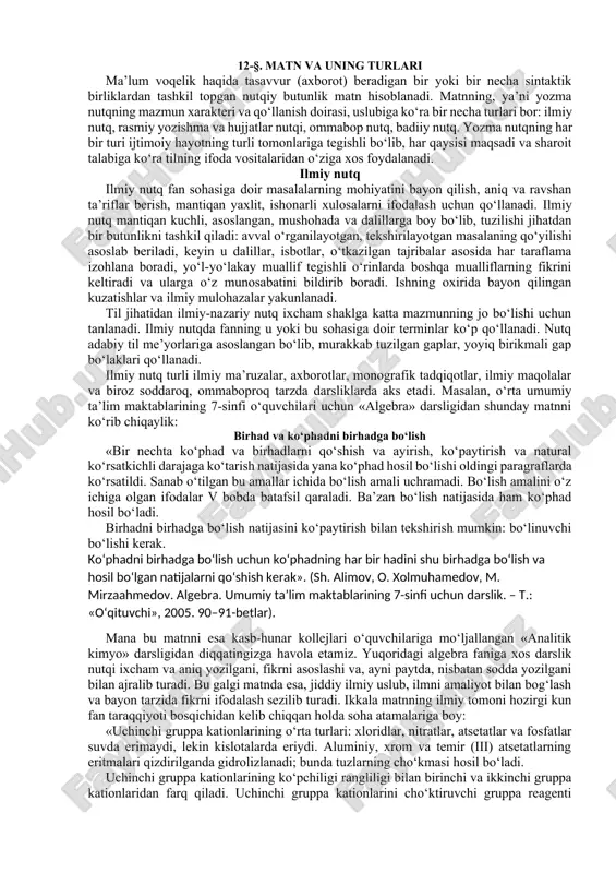 matn va uning turlari — DOCX