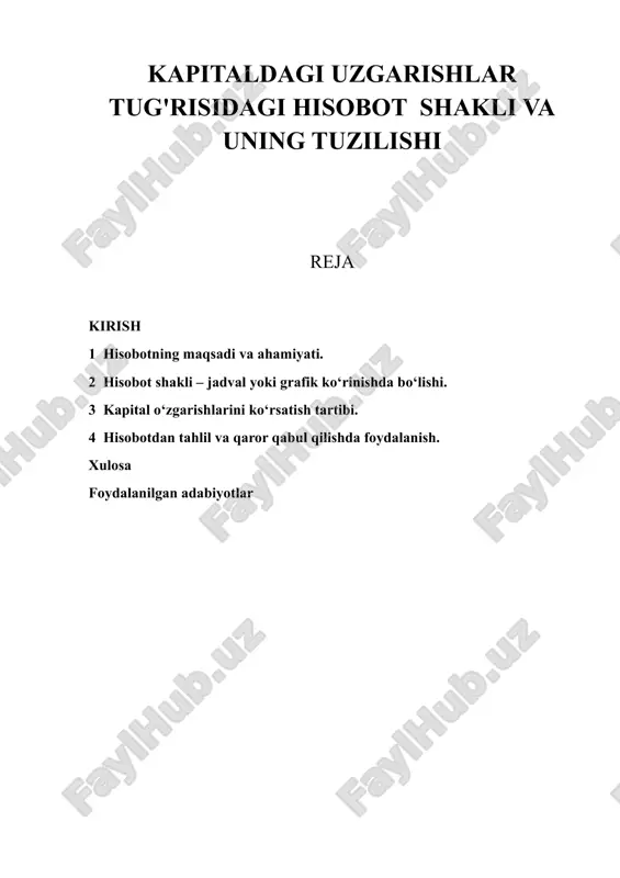 kapitaldagi o‘zgarishlar to‘g‘risidagi — DOCX