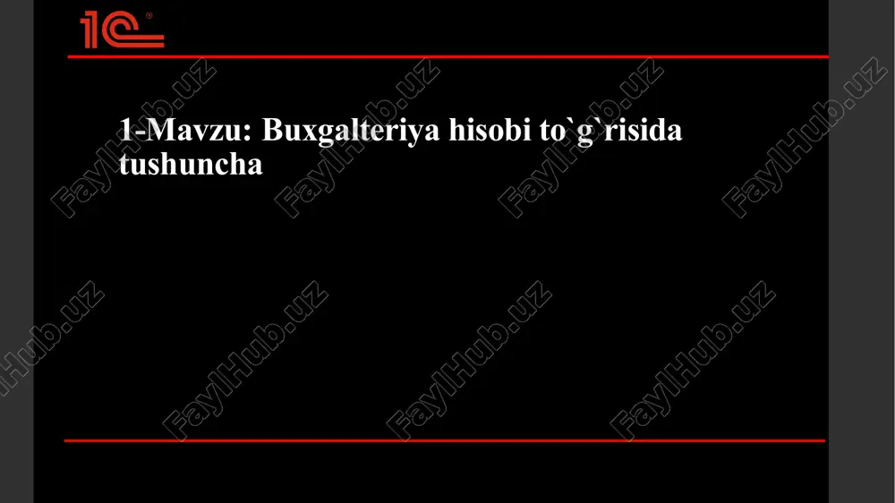 buxgalteriya hisobi to g risida tushuncha — PPTX