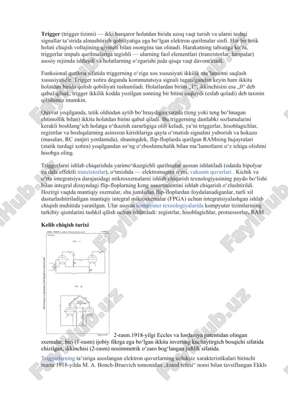 trigger (trigger tizimi) — DOCX