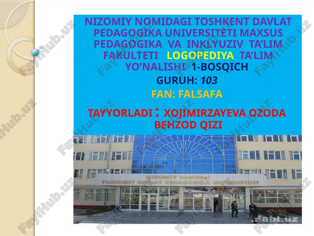 estetikaning zamonaviy yondashuvlari — PPTX