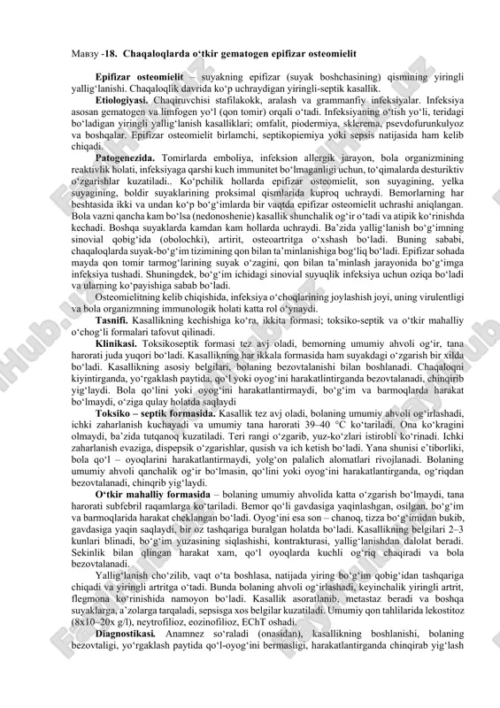 epifizar osteomielit — DOCX