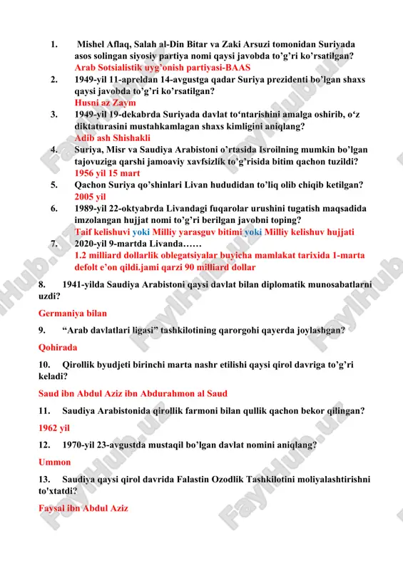 "arab davlatlari ligasi" — DOCX