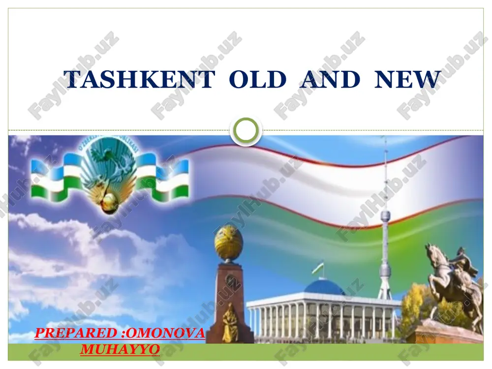 tashkent old and new — PPTX
