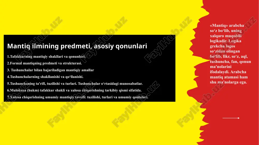 mantiq ilmi — PPTX