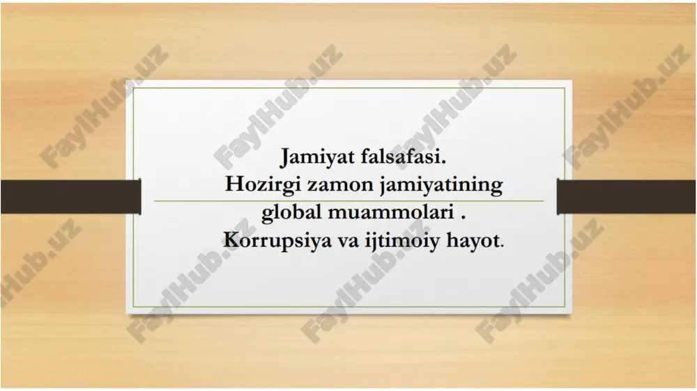 jamiyat falsafasi — PPTX