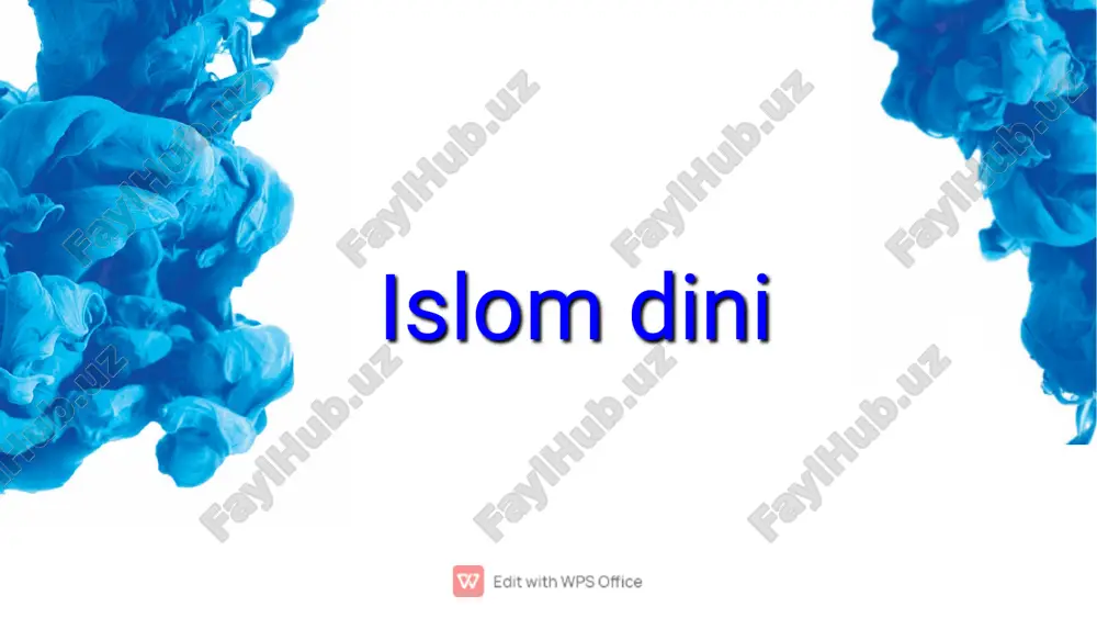 islom dini — PDF