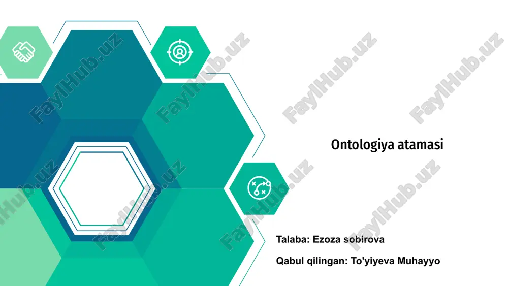ontologiya atamasi — PPTX