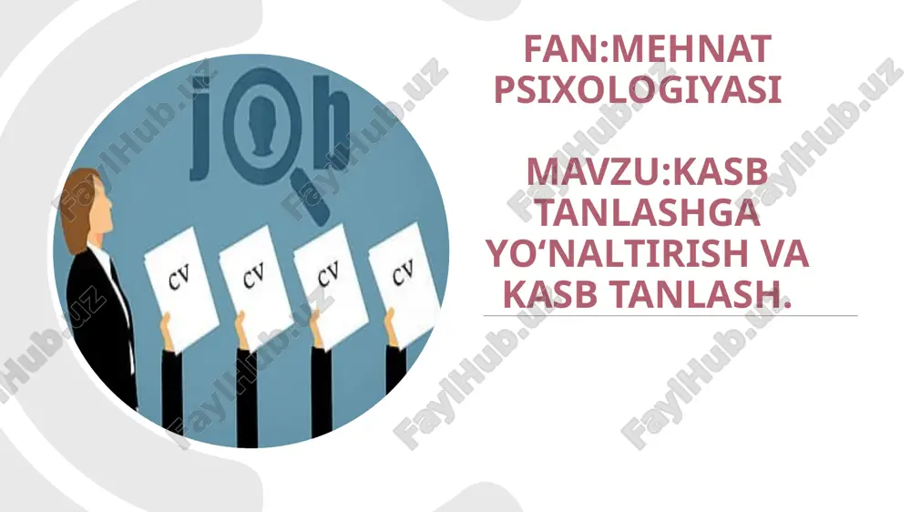 professiografiya — PPTX