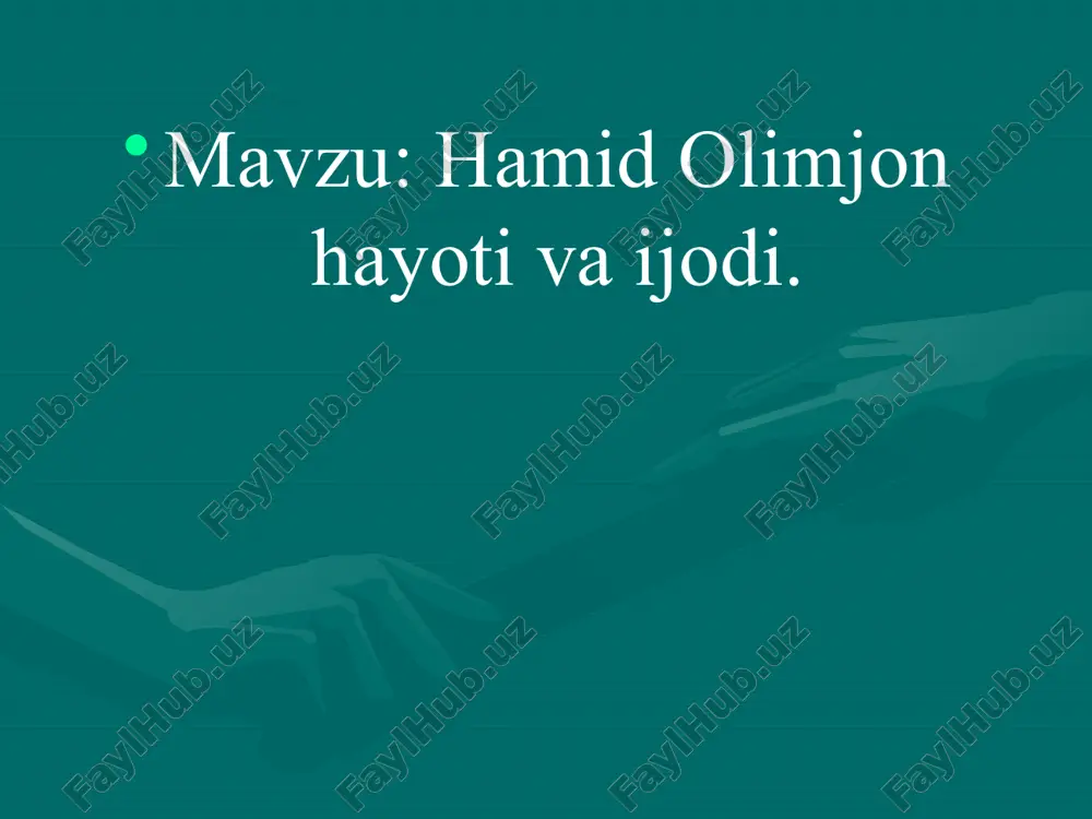 hamid olimjon — PPTX