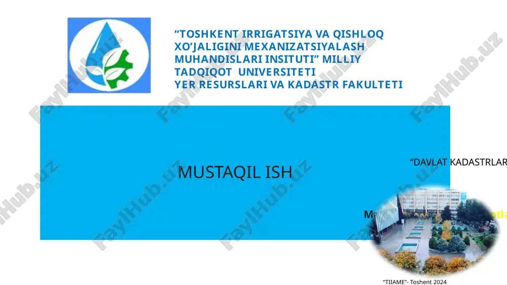 kadastrma’lumotlariningochiqligivashaffofligi — PPTX