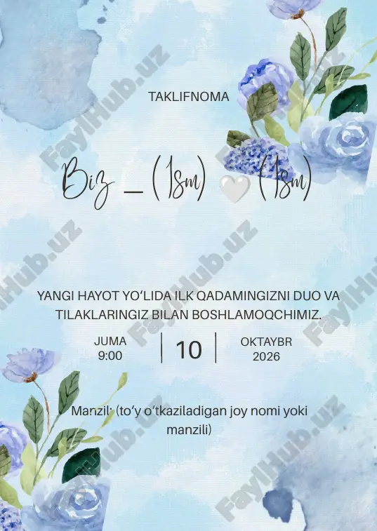 taklifnoma — PPTX