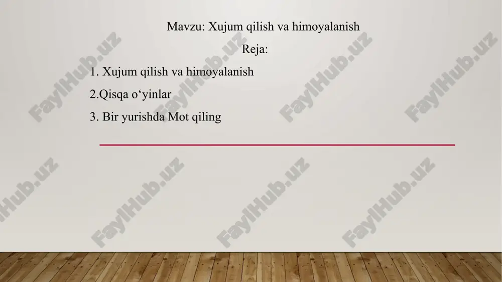 xujum qilish va himoyalanish shaxmat — PPTX
