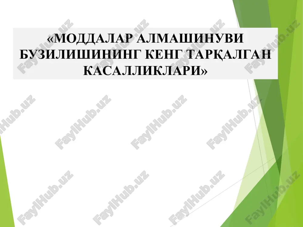 "qandli diabet" — PPT