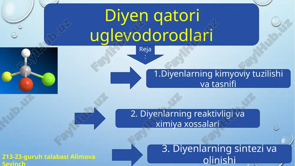 diyenqatorlar uglevodorodlari — PPTX