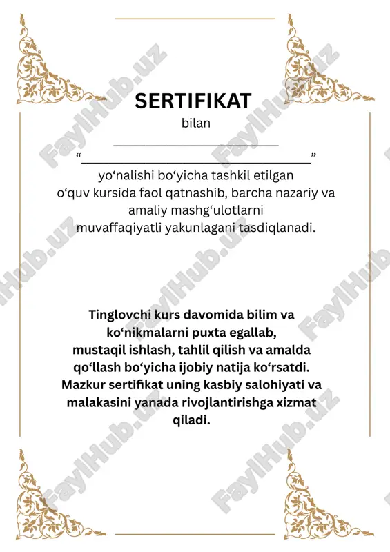 sertifikat — PPTX