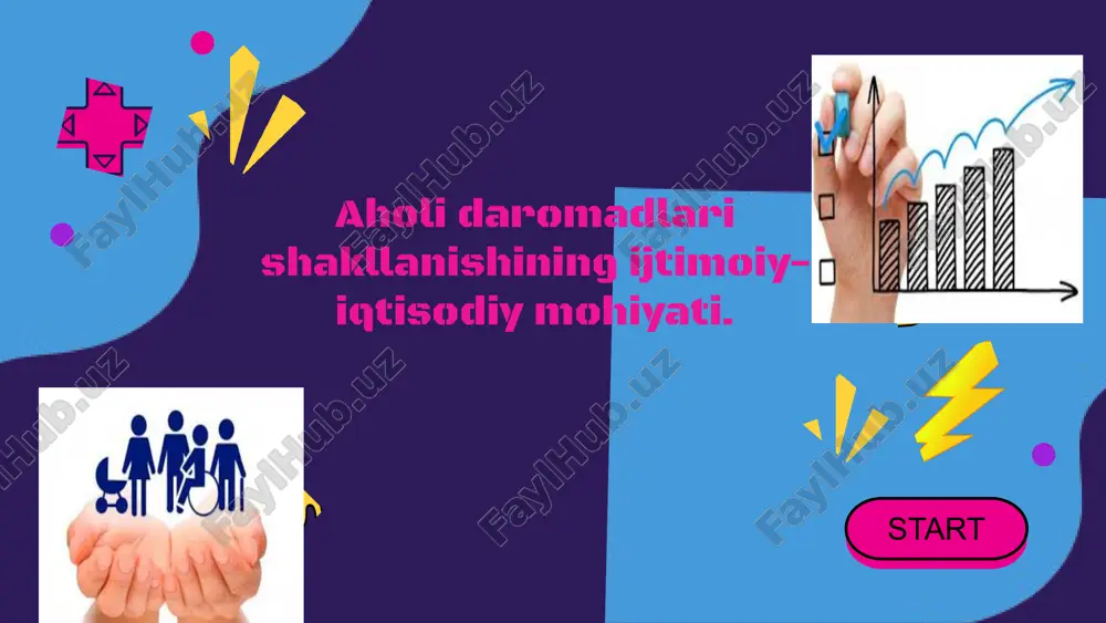 aholi daromadlari shakllanishining ijtimoiy-iqtisodiy mohiyati — PPTX