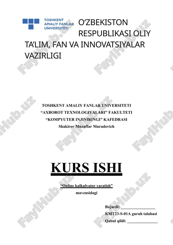internet va veb-ilovalar rivojlanish bosqichlari — DOCX