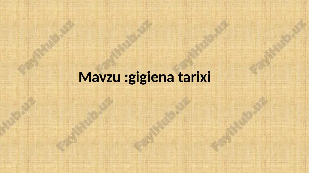 gigiena(tarixi) — PPTX