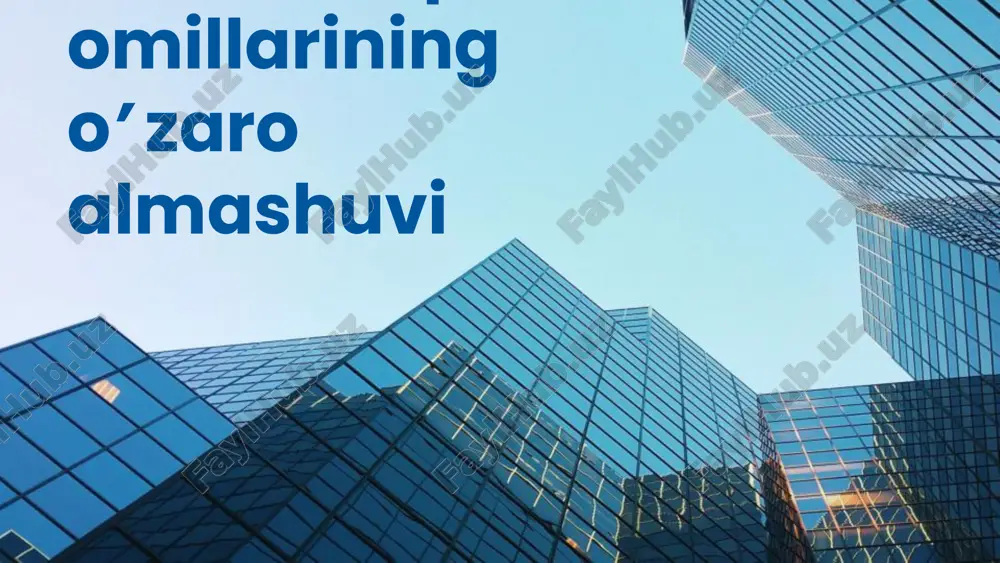 ishlab chiqarish omillarining o’zaro almashuvi — PPTX