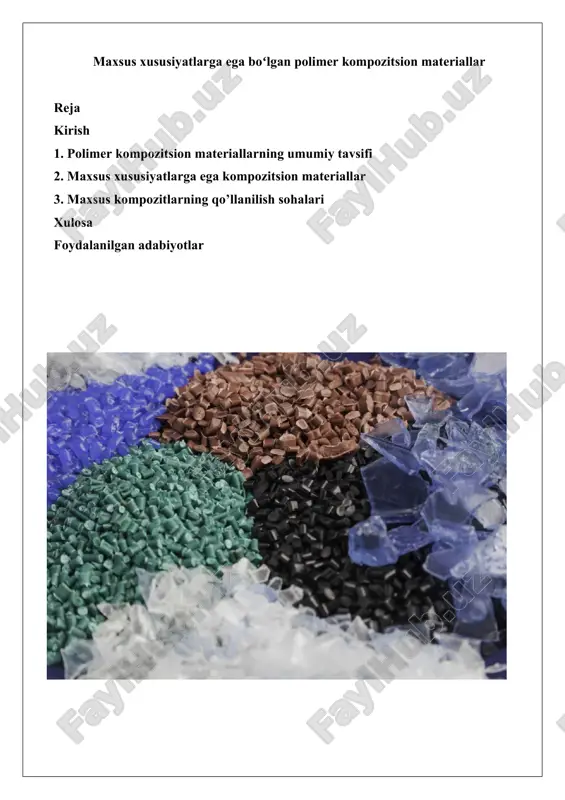 polimer kompozitsion materiallar — DOCX
