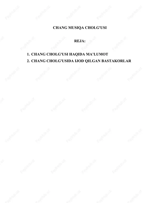chang musiqa cholg'usi — DOC
