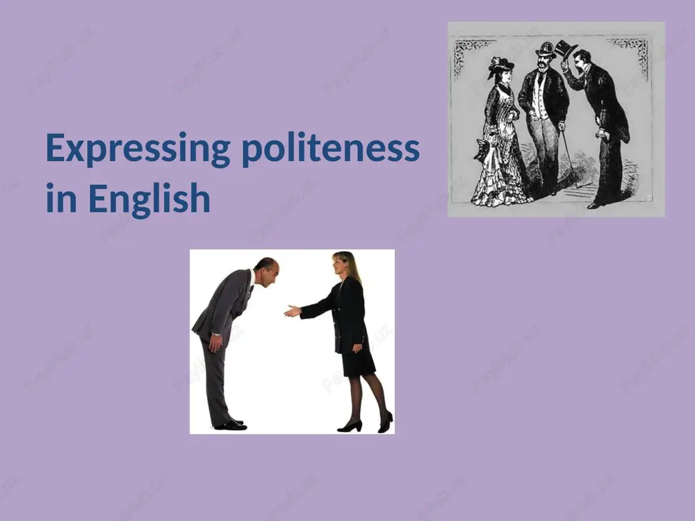 expressing politeness in english — PPTX