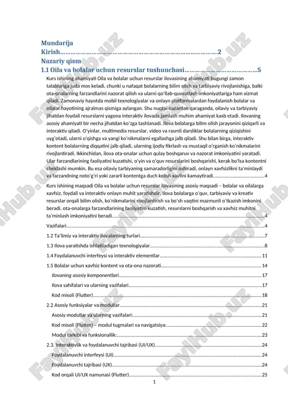 mobil ilovalar va onlayn platformalar — DOCX