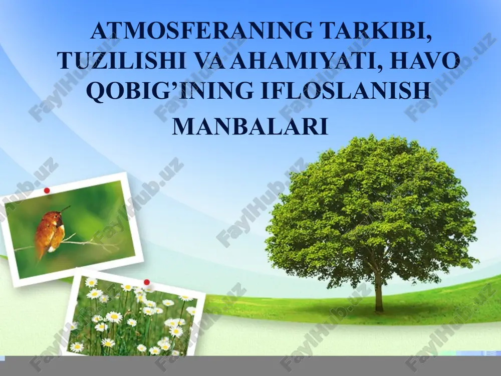 atmosfera tarkibi va tuzilishi — PPTX