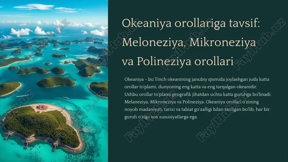 melaneziya orollari — PPTX