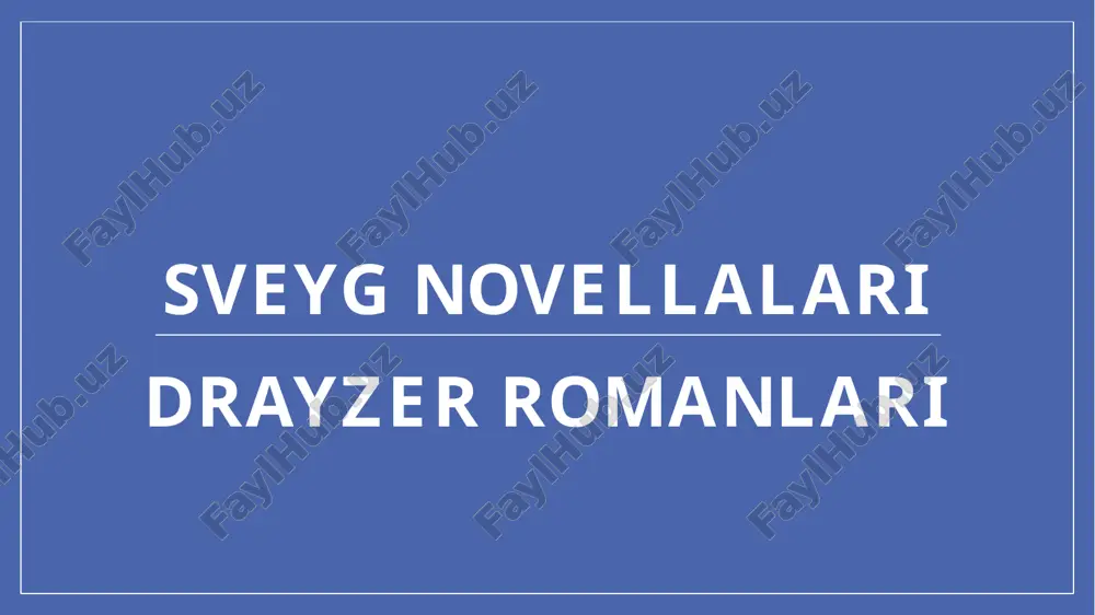 sveygnovellalaridrayzerromanlari — PPTX