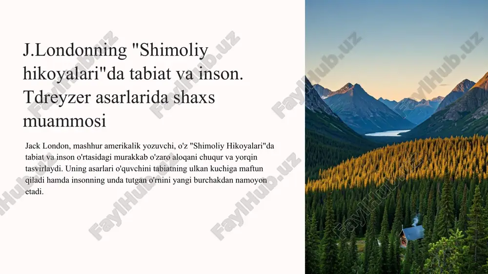 shimoliy hikoyalari — PPTX