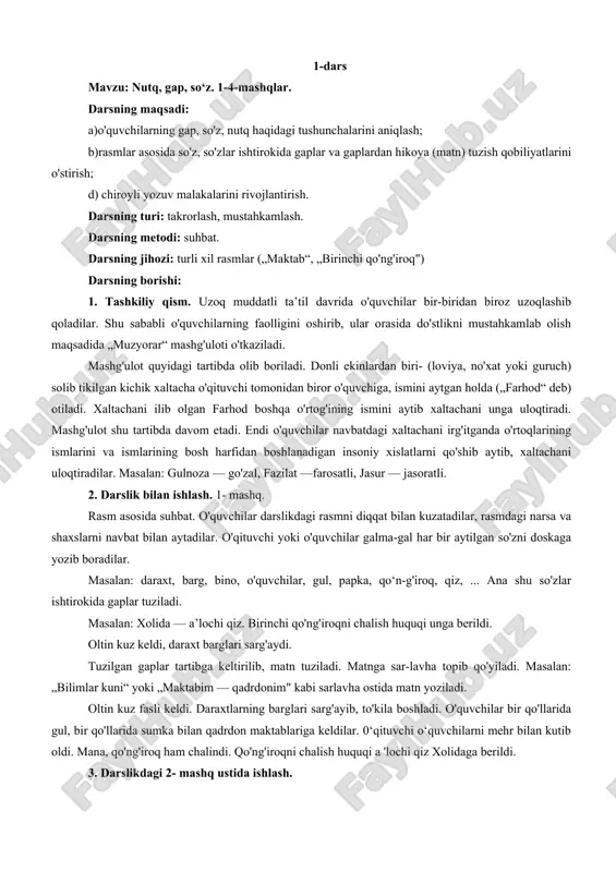 nutq, gap, so‘z — DOCX