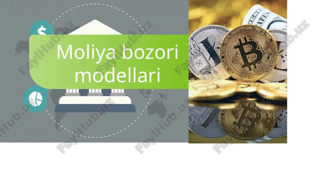 moliya bozori modellari — PPTX