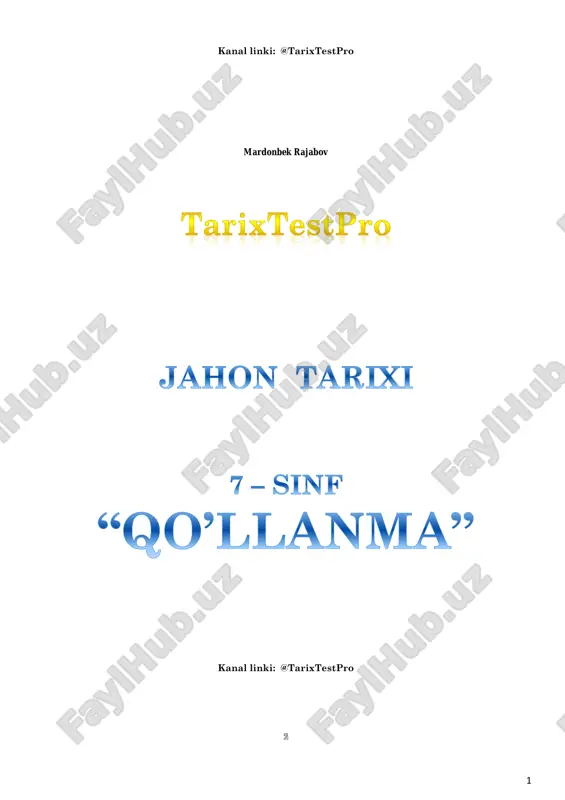 o`rta asrlar tarixi — PDF