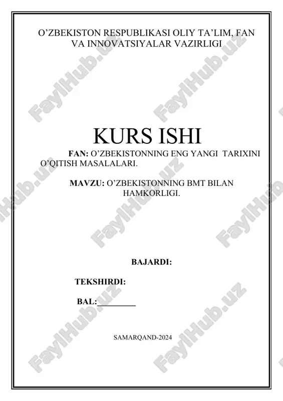 bmt bilan hamkorligi — DOCX