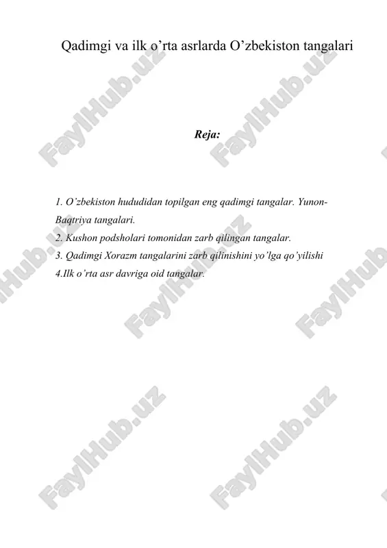 o’zbekiston tangalari — DOC