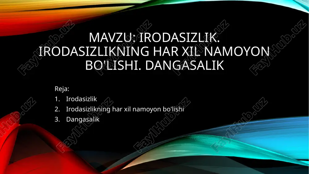 irodasizlik — PPTX