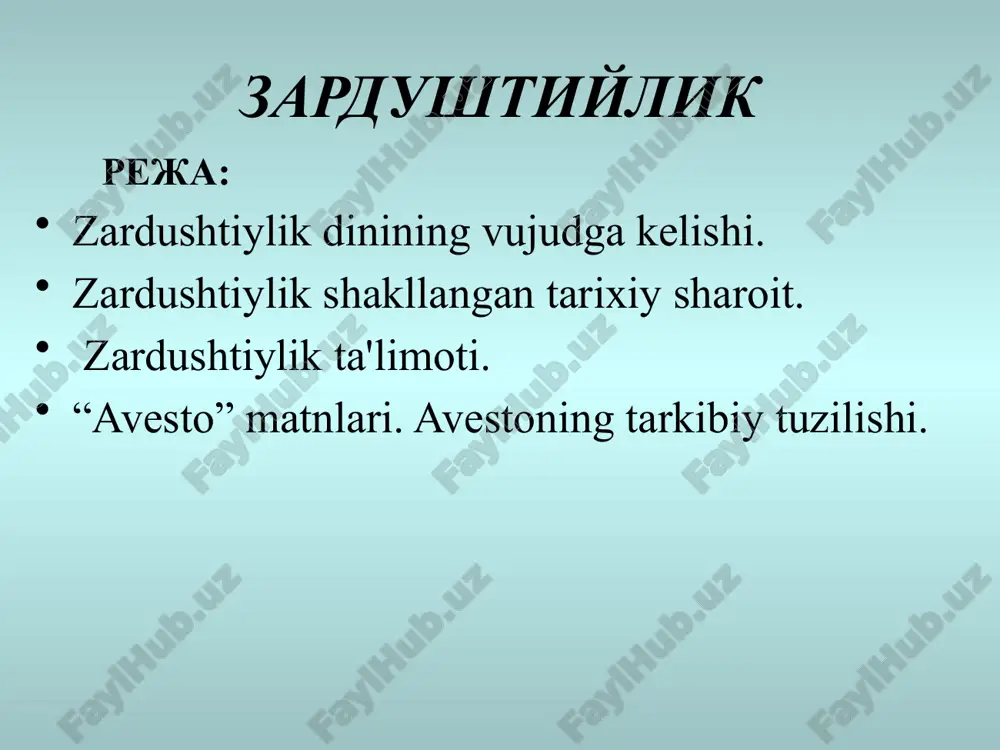 zardushtiylik — PPTX