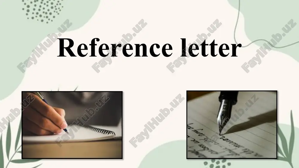 reference letter — PPTX