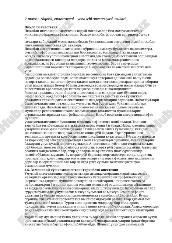 niqobli anesteziya — DOCX