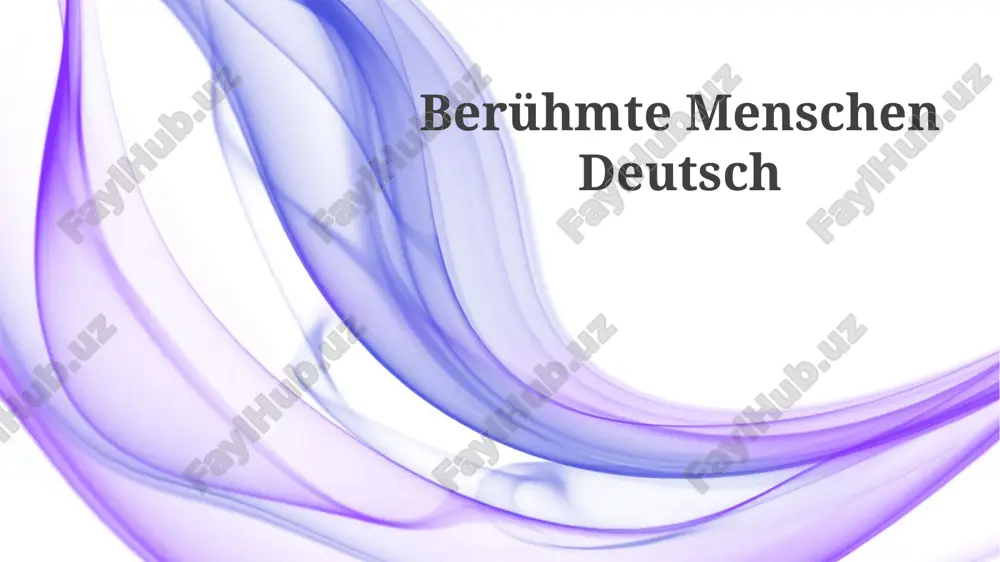 berühmte deutsche: ein überblick — PPTX