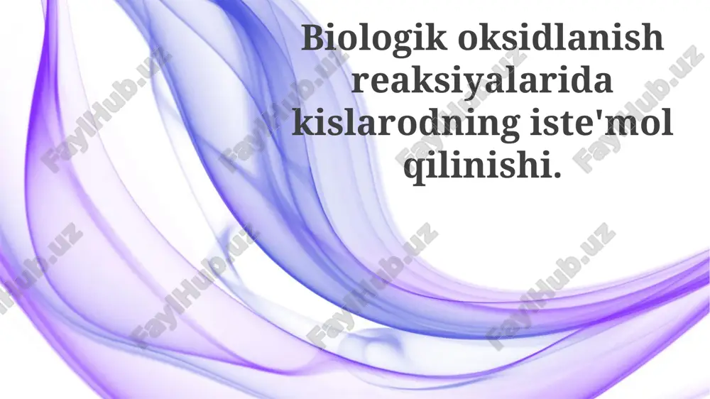 kiçlorod iste'moli — PPTX
