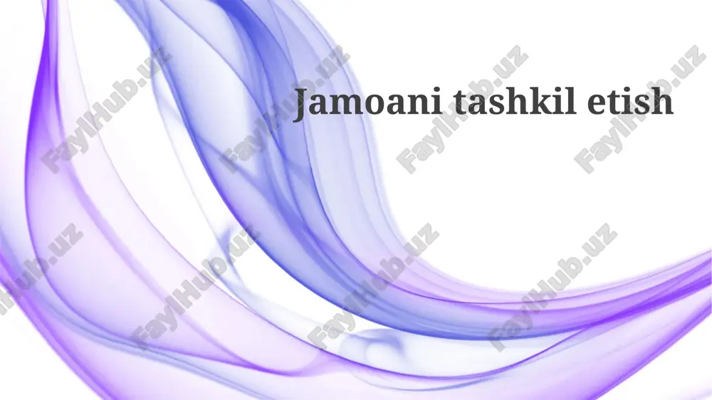 jamoanitashkiletish — PPTX
