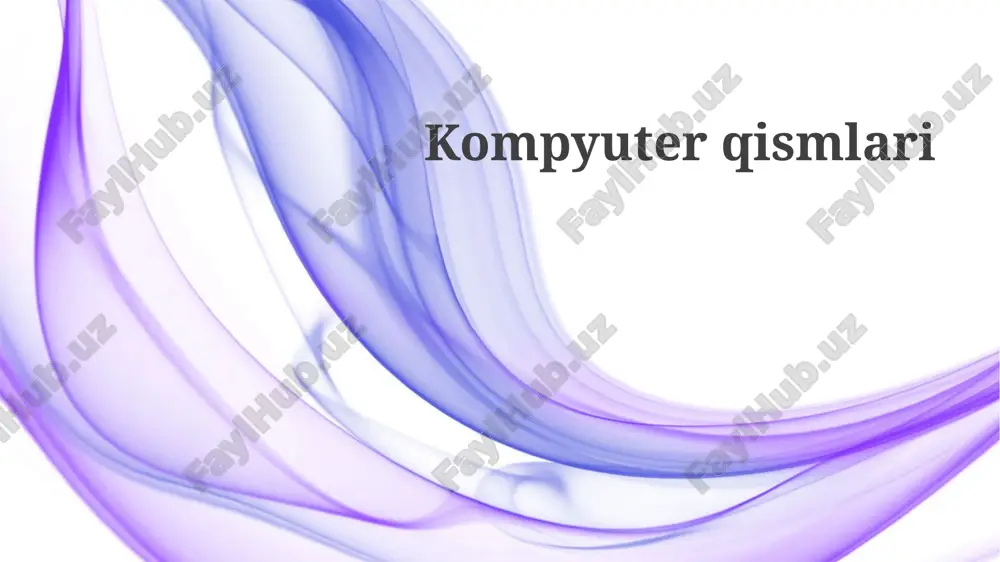 kompyuterqismlari — PPTX
