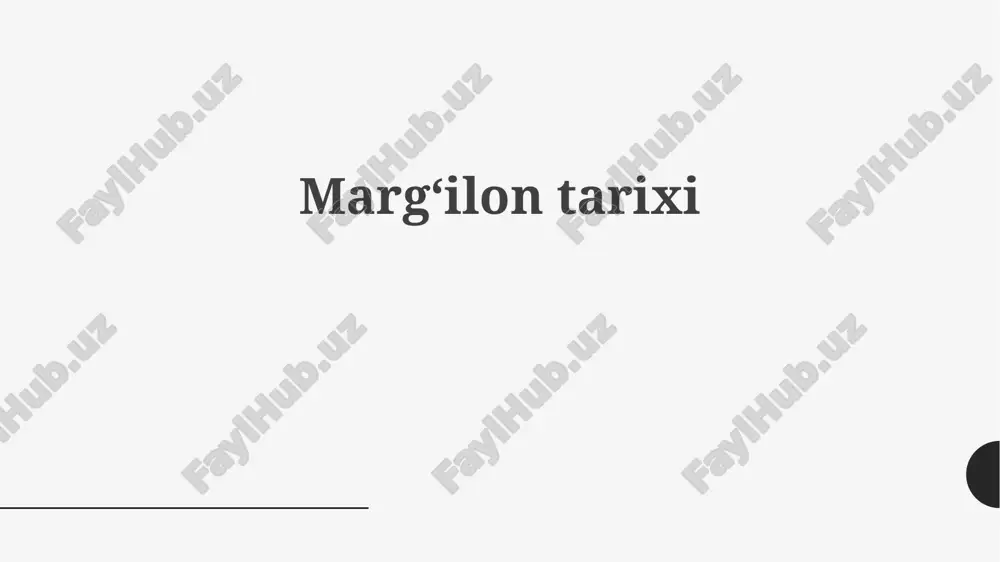margʻilontarixi — PPTX